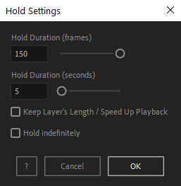 hold