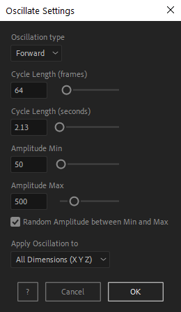 oscillate